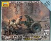 PAK 36 GERMAN ANTITANK GUN w/ 2 CREW.  FINE DETAIL MODEL KIT.