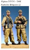 GERMAN DAK RAMCKE BRIGADE SET. AUTENTIC HUMAN-LIKE DETAL. 2 FIGUES 4 HEAD SET.