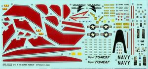 F-14 TOMCAT D "SUPER TOMCAT" US NAVY.  ENGRAVED PANEL LINES. RUBBER TYRES,   COMPLETE WEAPONS. 2 COM