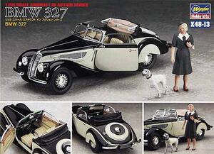 BMW 327 GERMAN VINTAGE CAR WITH WOMAN AND DOG FIGURES BMW 327 GERMAN VINTAGE CAR WITH WOMAN AND DOG FIGURES