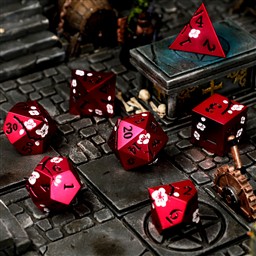 Dawn Blossom Metal RPG Dice Set