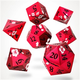 Dawn Blossom Metal RPG Dice Set