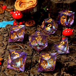 Arcane Sparkle Liquid Core RPG Dice Se Arcane Sparkle Liquid Core RPG Dice Se