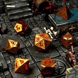 Rage Within Metal RPG Dice Set