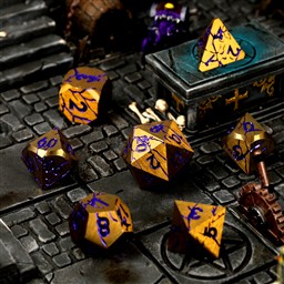 Shattered Sigils Metal RPG Dice Se