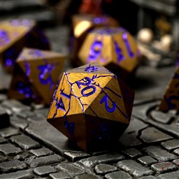 Shattered Sigils Metal RPG Dice Se
