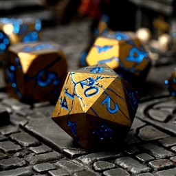 Sundered Spells Metal RPG Dice Set