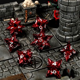 Bane's Inferno Metal RPG Dice Set