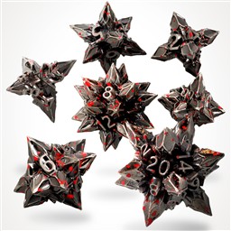 Brutal Bane Metal RPG Dice Set