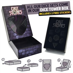 Galactic Ember Sharp Edge Resin RPG Dice Set