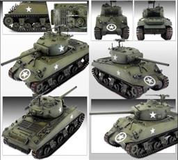 SHERMAN M4A3 (76)W US BATTLE OF BULGE TANK