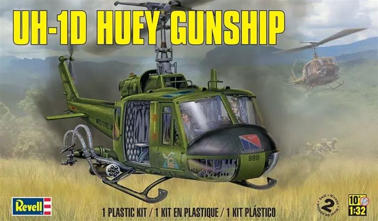 UH-1D HUEY GUNSHIP HELICOPTER U.S. ARMY