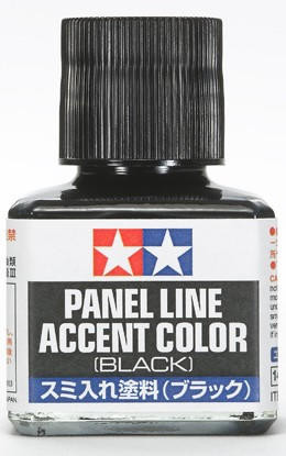 TAMIYA BLACK PANEL LINE ACCENT COLOR