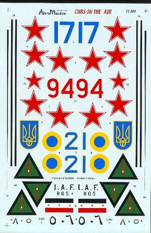 ANTONOV AN-12 CUBS IN THE AIR  - HI DETAIL DECAL -