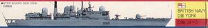 HMS MISSILE DESTROYER YORK