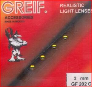 CRISTAL CLEAR  RESIN 1.5mm YELLOW LENS.