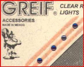 CRISTAL CLEAR  RESIN 2 mm BLUE LENS.