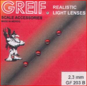 CRISTAL CLEAR RESIN 2.3 mm RED LENS. CRISTAL CLEAR RESIN 2.3 mm RED LENS.