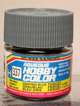 H 337 GRAYISH BLUE FS35237. USO: COUNTER-SHADE SCHEME F-18, AV-8B, F-14, F-4, EA-6B, A-4, A-6. 