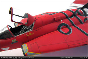SAAB  J-35 DRAKEN AUSTRIAN AF. "FAREWELL SPECIAL" ENGRAVED PANEL LINES. DTAIL IN ALL SUFACS AND COCK