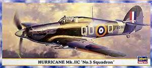 HURRICANE Mk.IIC  SQUADRON No. 3 RAF/BD 962. & NZ 3894. HI DETAIL MODEL KIT, ENGRAVED PANEL LINES AN