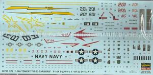 F-14 TOMCAT A "TARSIERS" VF-24 / 33. ENGRAVED PANEL LINES, EJECTION SEATS, PILOT STAIRS, MOVILE VARI