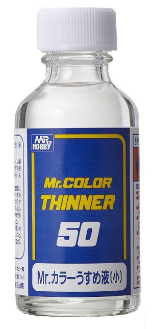 MR. THINNER 50 ml.  PARA ADELGAZAR LAS MR. COLOR Y MR. AQUEOUS HOOBY COLOR.ENVI0 POR TRANSPORTES CAS