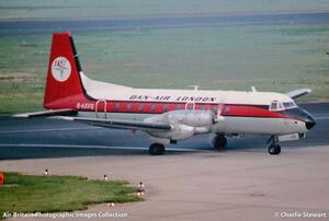 H.S. 748 Srs 1 DAN-AIR LONDON HAWKER SIDDELEY - SERIE NOSTALGIA - FINELY SURFACE AND PANEL LINES. DE