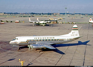 V.759 D ICELANDAIR VICKERS VISCOUNT - FINELY SURFACE AND PANEL LINES. DETAIL ENGINES WITH MOVABLE PR