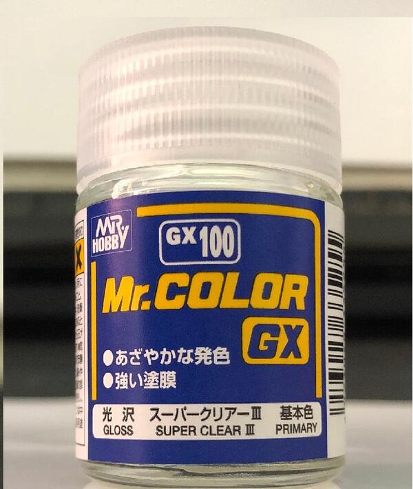 SUPER CLEAR III - MR.COLOR GX - CAPA ULTRA TRANSPARENTE DE ALTO BRILLO PARA FINALIZAR