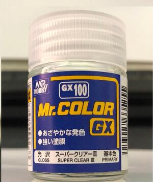 SUPER CLEAR III - MR.COLOR GX - CAPA ULTRA TRANSPARENTE DE ALTO BRILLO PARA FINALIZAR SUPER CLEAR III - MR.COLOR GX - CAPA ULTRA TRANSPARENTE DE ALTO BRILLO PARA FINALIZAR