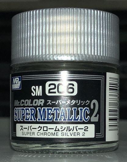 SUPER CHROME SILVER 2 - MR.COLOR SUPERMETALLIC  2 .MR.COLOR SUPER METALLIC 2-MR.COLOR SUPER METALLIC
