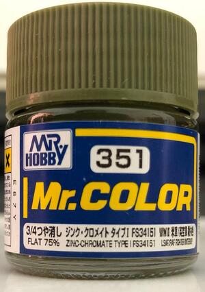 ZINC CHROMATE TYPE FS34151 - MR.COLOR - INTERIOR COLOR FOR USA AIRPLANES.