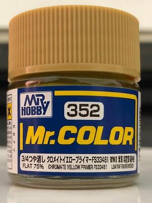 CHROMATE YELLOW PRIMER FS33481 - MR. COLOR - WWII COLORS. INTERIOR COLOR FOR USA AIRPLANES. CHROMATE YELLOW PRIMER FS33481 - MR. COLOR - WWII COLORS. INTERIOR COLOR FOR USA AIRPLANES.
