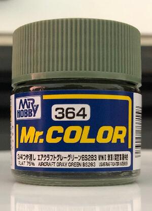 AIRCRAFT GRAY GREEN BS283 - MR COLOR - RAF WWII COLORS. EXTERIOR COLOR FOR ROYAL AIR FORCE FIGHTER A AIRCRAFT GRAY GREEN BS283 - MR COLOR - RAF WWII COLORS. EXTERIOR COLOR FOR ROYAL AIR FORCE FIGHTER A