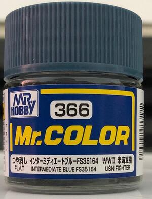 INTERMEDIATE BLUE FS 35104 US NAVY -  EXTERIOR COLOR FOR US NAVY WW II FIGHTER AIRPLANES. MR.COLOR -