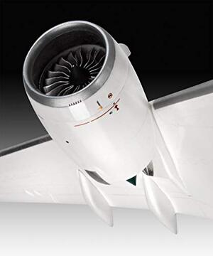 AIRBUS A350-900 LUFTHANSA NEW DELIVERY-HIGH DETAIL MODEL KIT,  COCKPIT & DETAILED ENGINES, ROTATING 
