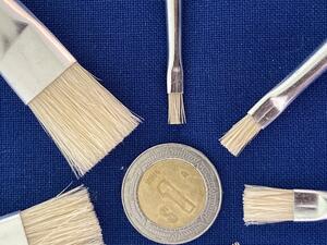 NATURAL PURE BRISTLE HARD BRUSH "BRISTLE"  FLAT No. 10 . SPRINGER PINSEL