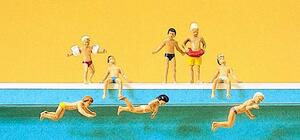 NIÑOS EN LA ALBERCA - FIGURAS HO - PREISER