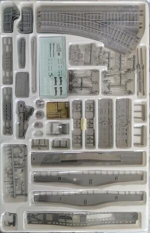 GERMAN RAILWAY GUN 28cm K5(E) " LEOPOLD" w/ TURNOUT TRACK + ARTILLERY CREW