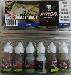 BASIC WEATHERING SET 2 - EQUIPO BASICO DE 6 COLORES DE INTEMPERIE No.2 . PINTURA ACRILICA DE 10ml. BASIC WEATHERING SET 2 - EQUIPO BASICO DE 6 COLORES DE INTEMPERIE No.2 . PINTURA ACRILICA DE 10ml.