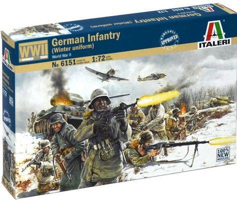 GERMAN INFANTRY IN WINTER UNIFORM WWII