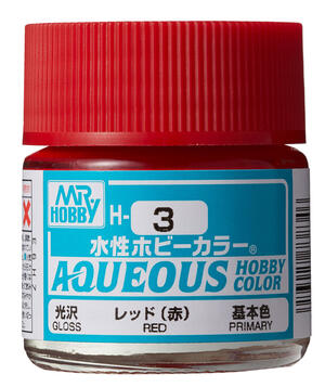 H-3 RED - ROJO - AQUEOUS HOBBY COLOR - ALTA CONCENTRACION - RINDE 20ml. H-3 RED - ROJO - AQUEOUS HOBBY COLOR - ALTA CONCENTRACION - RINDE 20ml.