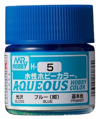 H-5 BLUE - AZUL - AQUEOUS HOBBY COLOR -  ALTA CONCENTRACION - 