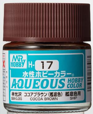 H-17 COCOA BROWN - AQUEOUS HOBBY COLOR - ALTA CONCENTRACION - RINDE 20ml. H-17 COCOA BROWN - AQUEOUS HOBBY COLOR - ALTA CONCENTRACION - RINDE 20ml.