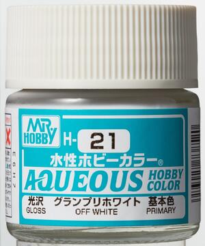 H-21 OFF WHITE - BLANCO SUCIO - AQUEOUS HOBBY COLOR - NUEVA FORMULA. ALTA CONCENTRACION - H-21 OFF WHITE - BLANCO SUCIO - AQUEOUS HOBBY COLOR - NUEVA FORMULA. ALTA CONCENTRACION -