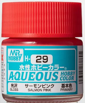 H-29 SALMON PINK - ROSA SALMON - AQUEOUS HOBBY COLOR - NUEVA FORMULA. ALTA CONCENTRACION - H-29 SALMON PINK - ROSA SALMON - AQUEOUS HOBBY COLOR - NUEVA FORMULA. ALTA CONCENTRACION -