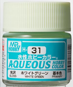 H-31 WHITE GREEN - BLANCO VERDOSO - AQUEOUS HOBBY COLOR - NUEVA FORMULA. ALTA CONCENTRACION - H-31 WHITE GREEN - BLANCO VERDOSO - AQUEOUS HOBBY COLOR - NUEVA FORMULA. ALTA CONCENTRACION -