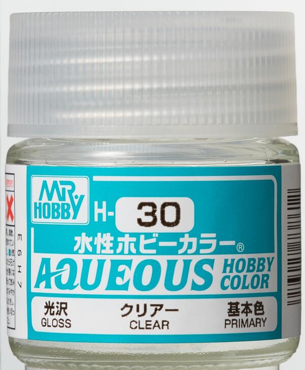 H-30  CLEAR - RESINA TRANSPARENTE - AQUEOUS HOBBY COLOR - NUEVA FORMULA. ALTA CONCENTRACION - 