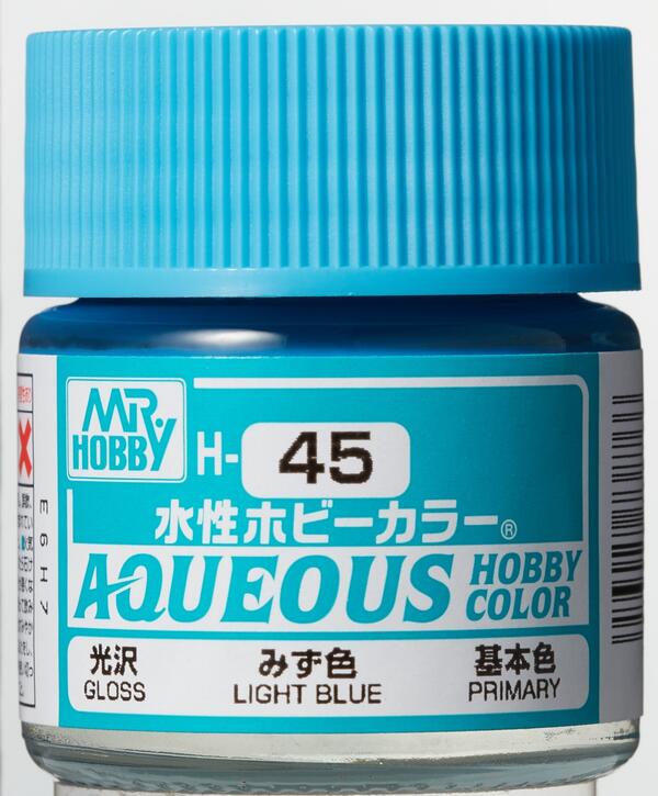 H-45  LIGHT BLUE - AZUL CLARO - AQUEOUS HOBBY COLOR - NUEVA FORMULA. ALTA CONCENTRACION - 